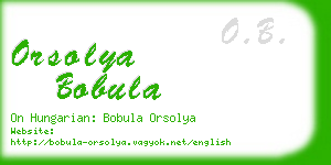 orsolya bobula business card